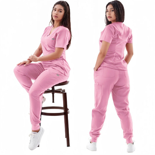 ArcaMed ColorRush™ V - Neck Jogger Scrub Set - ArcaMed