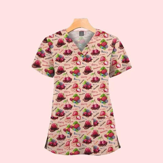 ArcaMed IslandEase™ Women’s V - Neck Pocket Scrub Top - ArcaMed