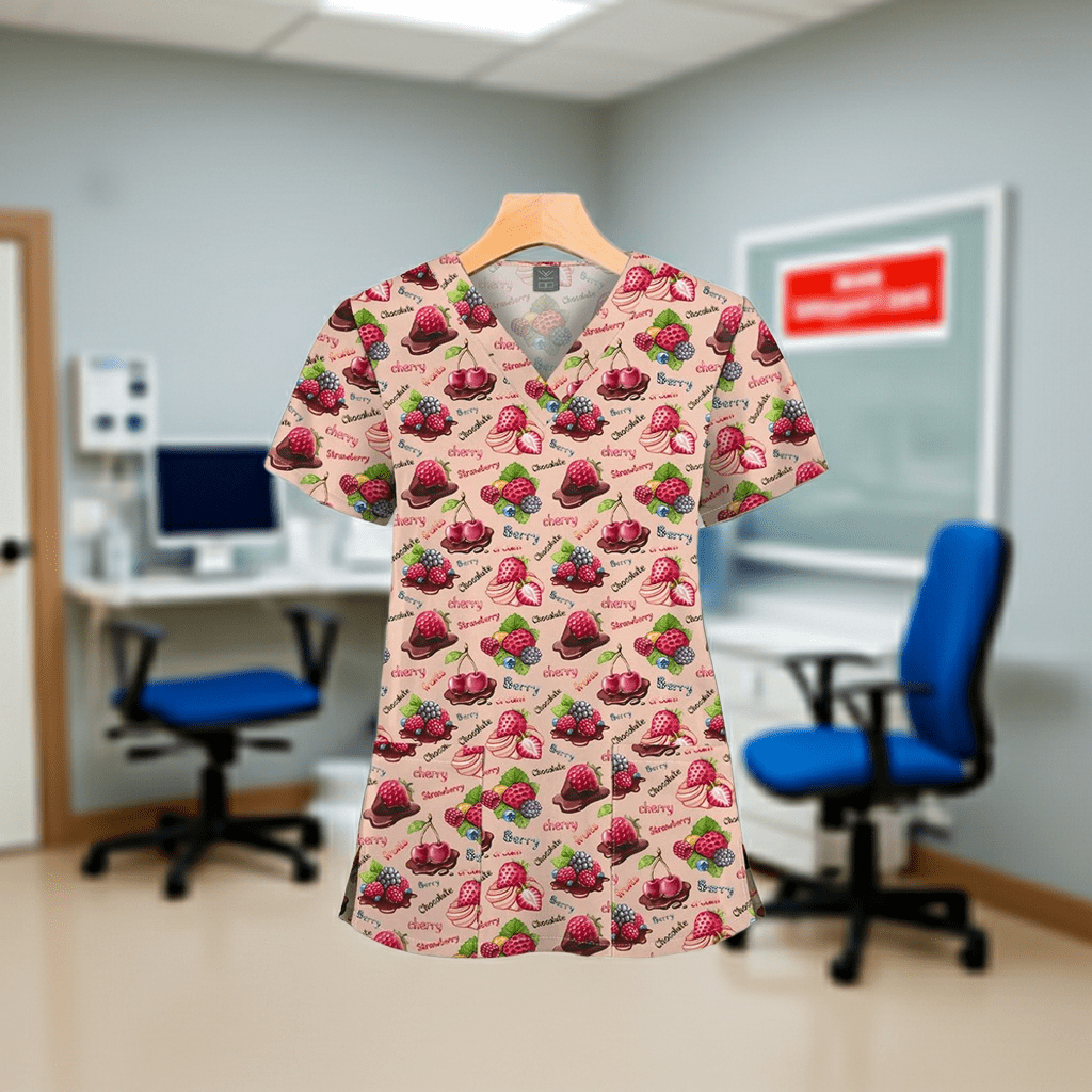 ArcaMed IslandEase™ Women’s V - Neck Pocket Scrub Top - ArcaMed