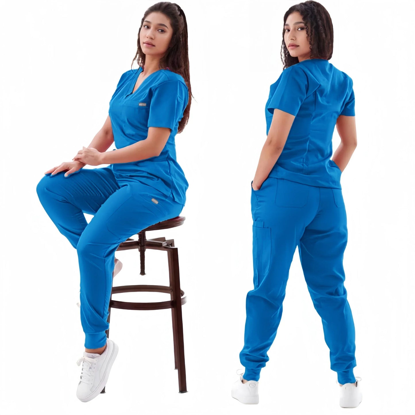 ArcaMed ColorRush™ V - Neck Jogger Scrub Set - ArcaMed