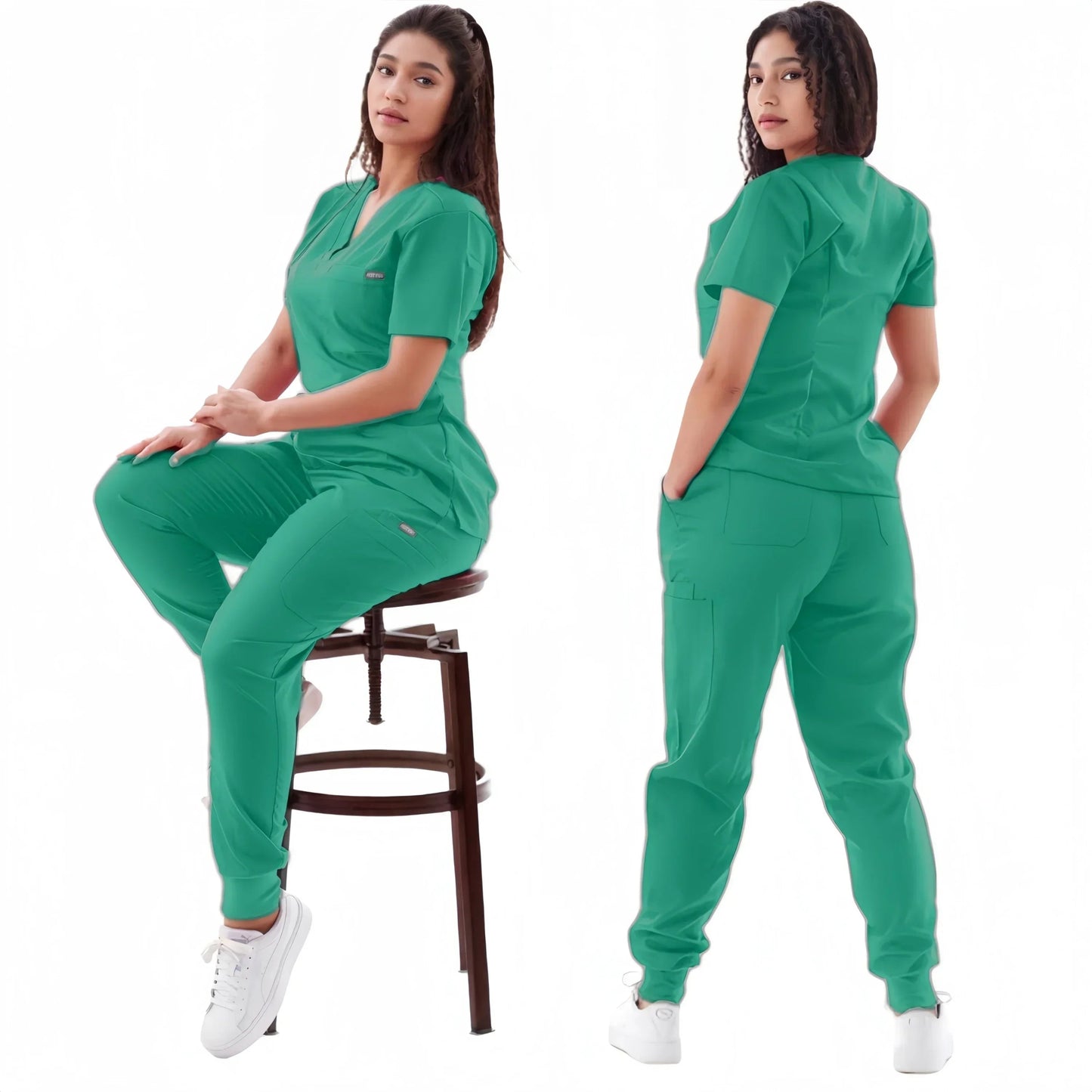 ArcaMed ColorRush™ V - Neck Jogger Scrub Set - ArcaMed