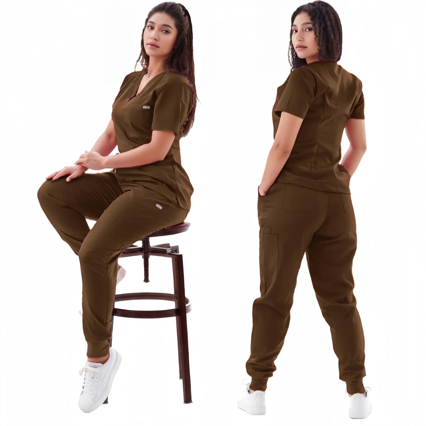 ArcaMed ColorRush™ V - Neck Jogger Scrub Set - ArcaMed